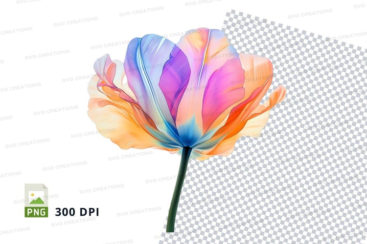 Blue Flower Clipart Image 16