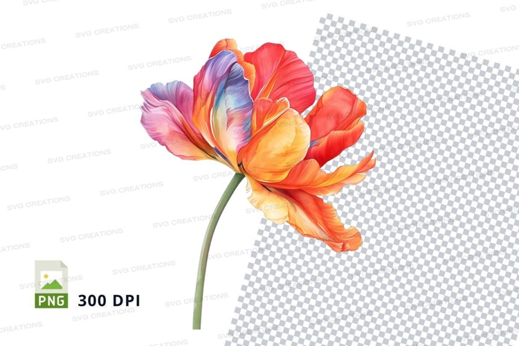 Purple Flower Clipart Image 8