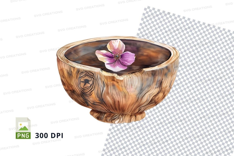 Purple Flower Clipart Image 9