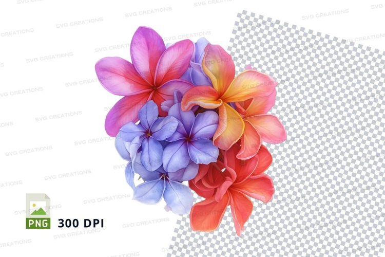 Colorful bouquet of flowers clipart png