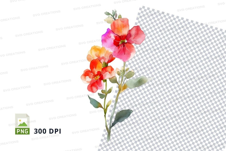 Watercolor Flowers Image 16