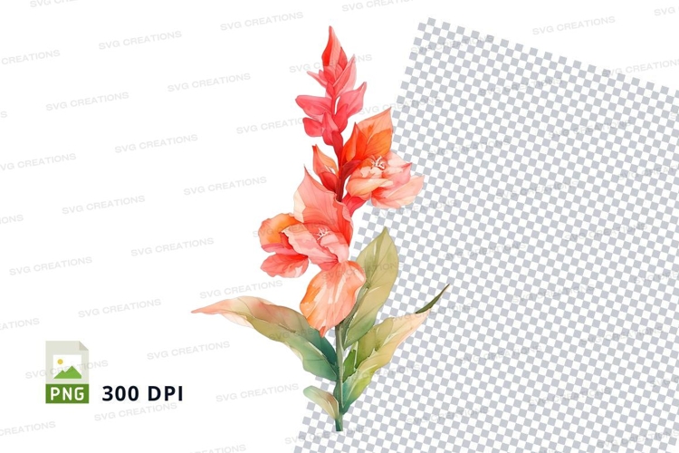Transparent Background Flower Clipart Image 3