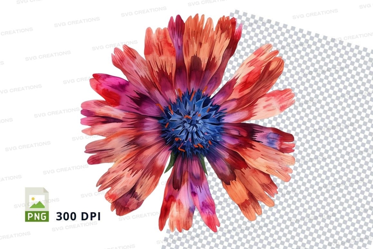 Blue Flower Clipart Image 11