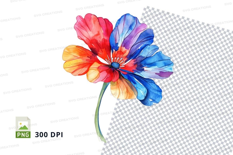 Purple Flower Clipart Image 23