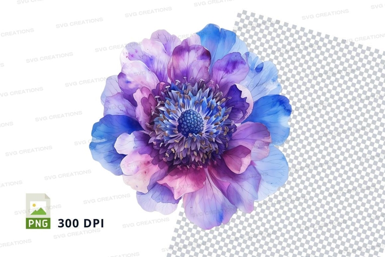 Purple Flower Clipart Image 22