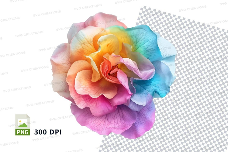 Colorful rose clip art