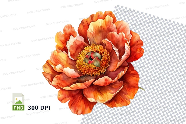 Transparent Background Flower Clipart Image 16