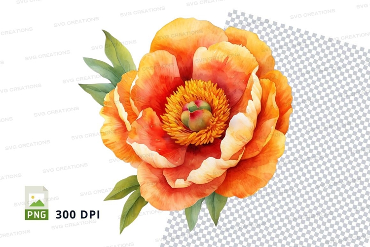 Transparent Background Flower Clipart Image 15