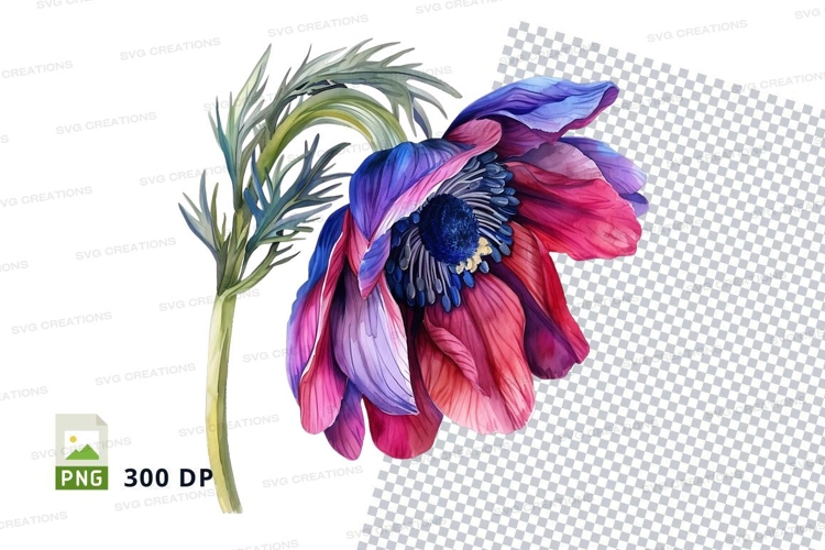 Purple Flower Clipart Image 16