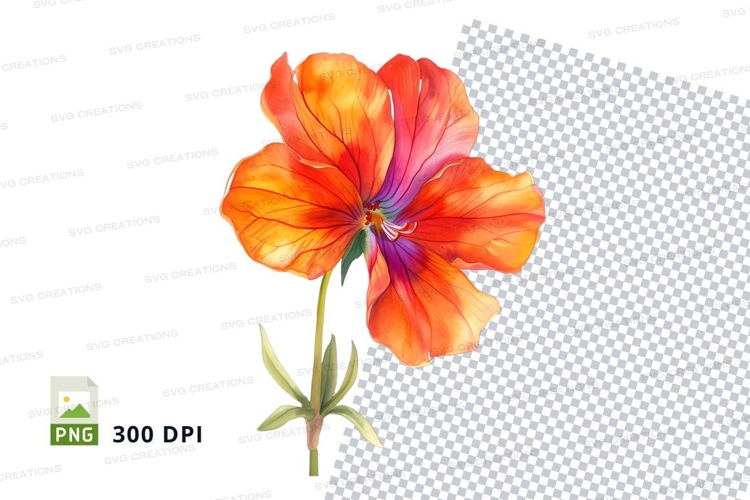 Purple Flower Clipart Image 14