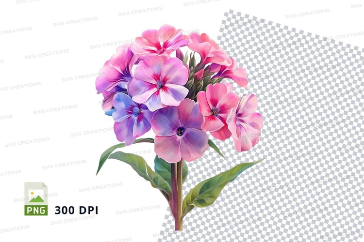 Beautiful bouquet of pink and purple flowers