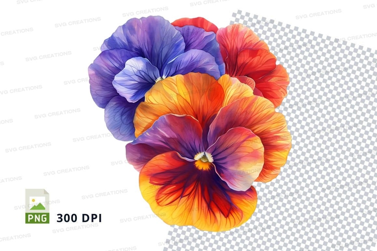 Purple Flower Clipart Image 8