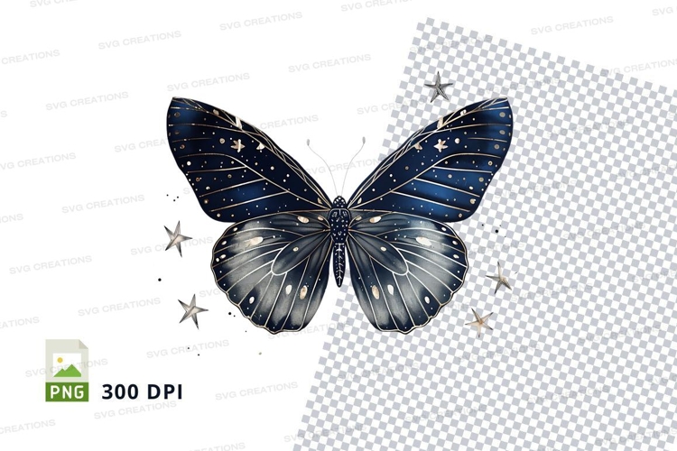Galactic butterfly clipart png
