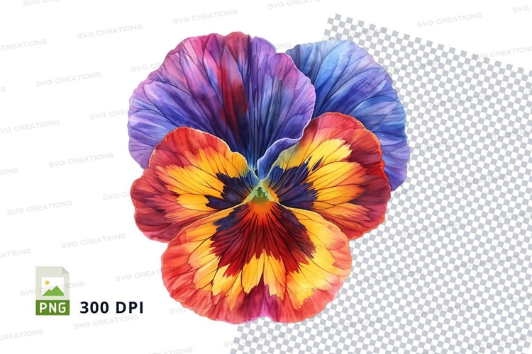 Purple Flower Clipart Image 4