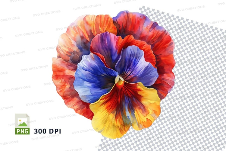 Purple Flower Clipart Image 6