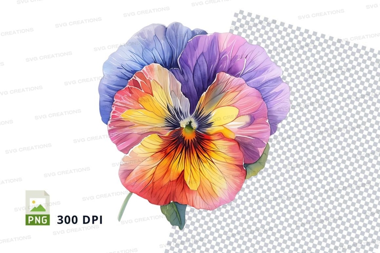 Purple Flower Clipart Image 3