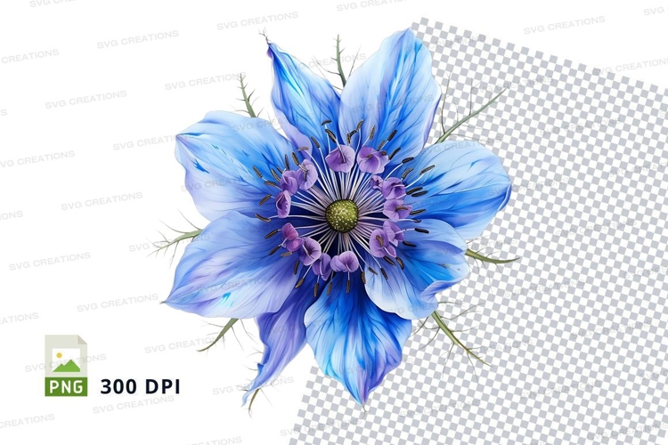 Blue flower clipart png