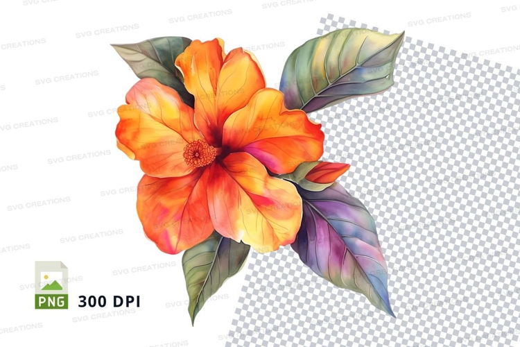 Purple Flower Clipart Image 16