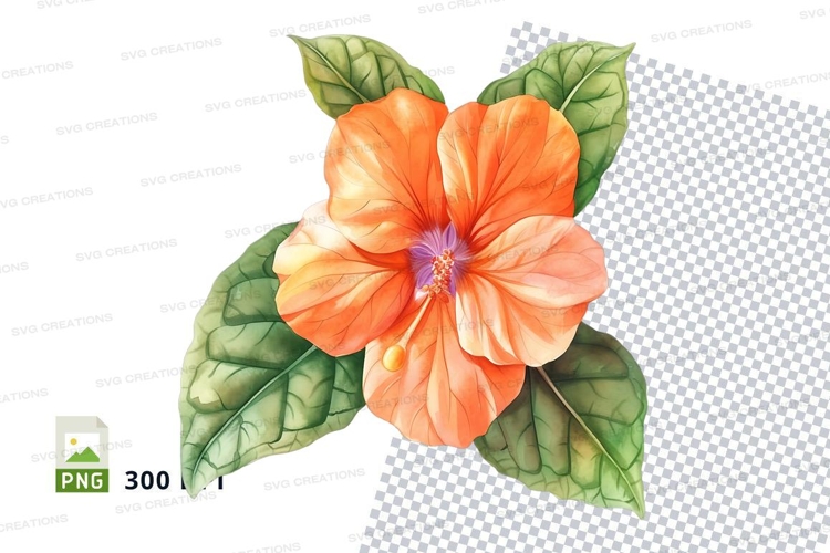 Hibiscus Flower Clipart Image 14