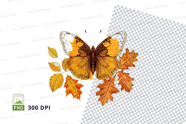 Autumn Leaves Clipart Image 13