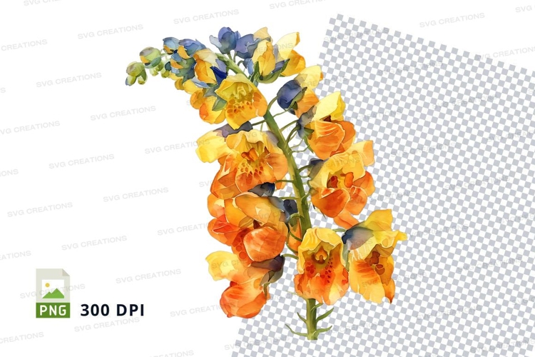 Blue Flower Clipart Image 23