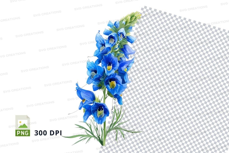 Blue Flowers Clipart Image 22