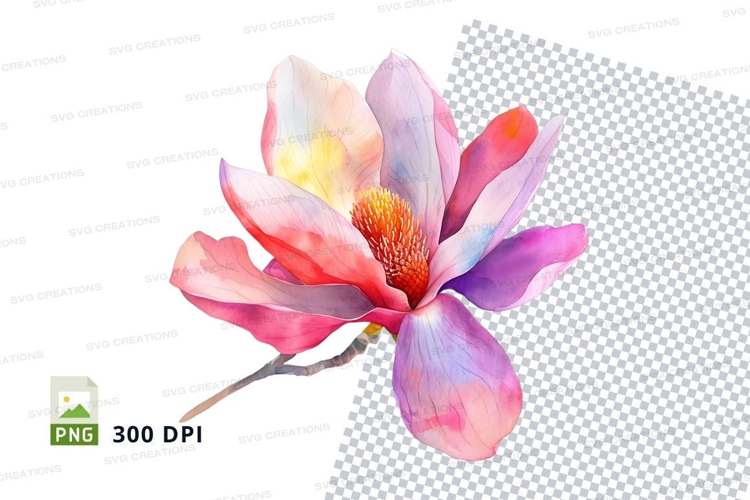 Purple Flower Clipart Image 6