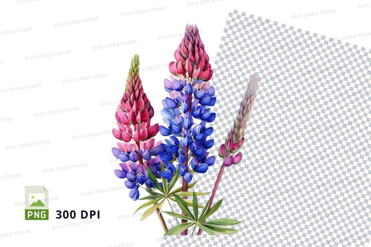 Purple Flowers Clipart Image 19