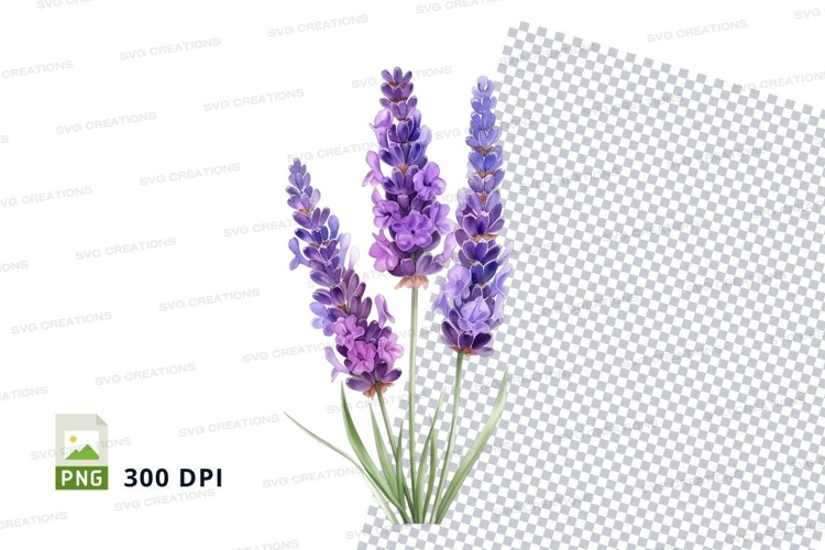 Purple Flowers Clipart Image 12