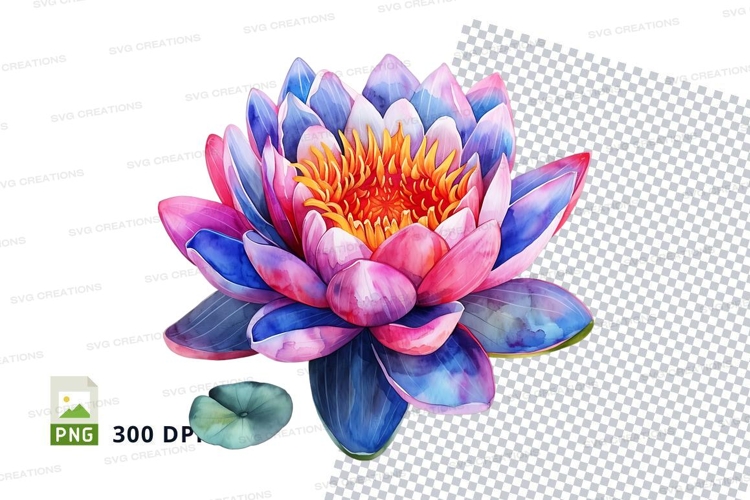 Purple Flower Clipart Image 13