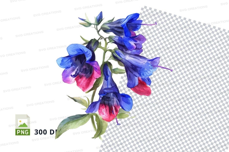 Purple Flower Clipart Image 11