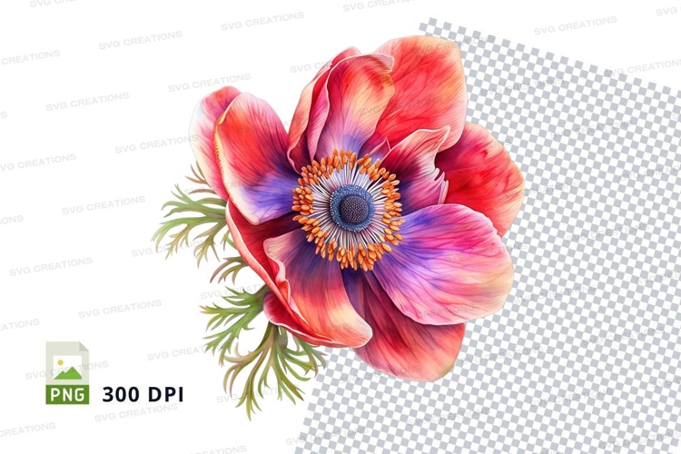 Purple Flower Clipart Image 19