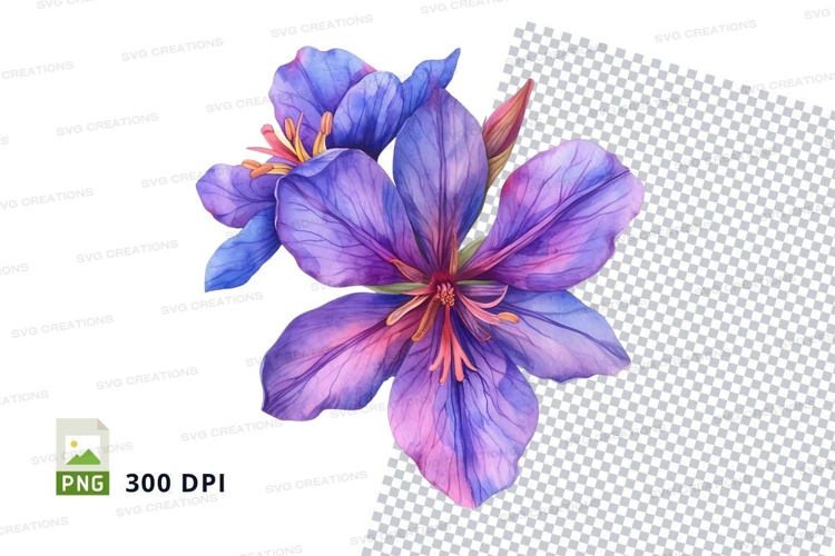 Purple Flower Clipart Image 20