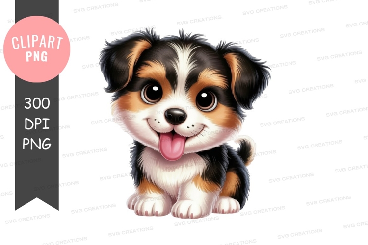 Cute Puppy Clipart Image 24