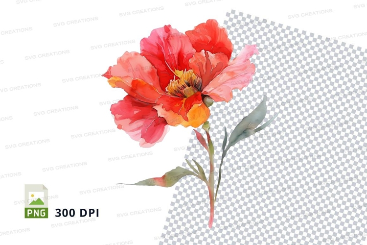 Red Flower Png Image 15