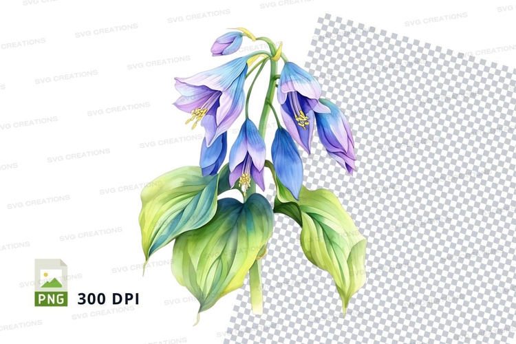 Purple Flowers Clipart Image 10