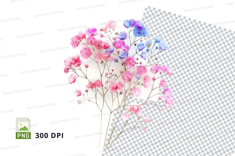 Colorful flower bouquet clipart png