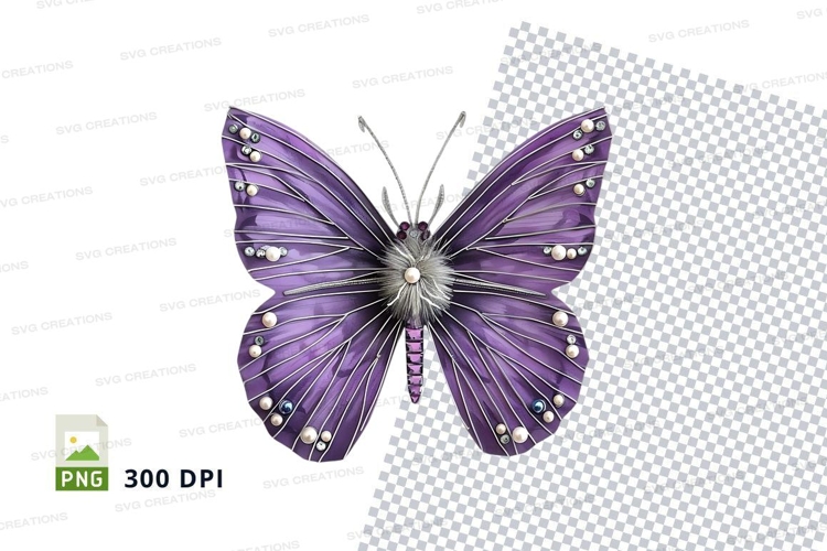 Transparent Background Butterfly Clipart Image 2