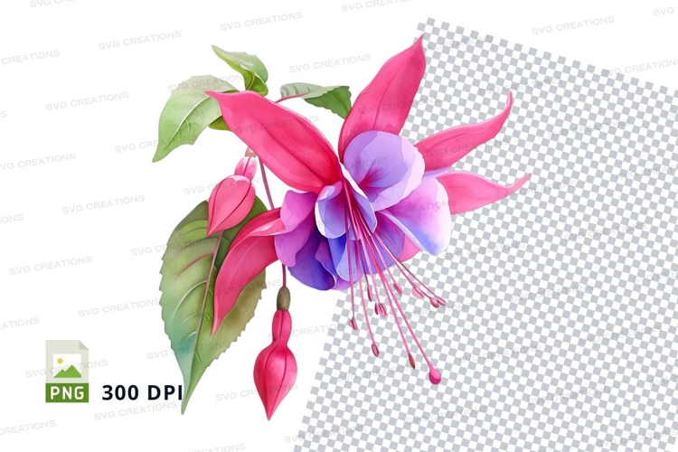 Purple Flower Clipart Image 10