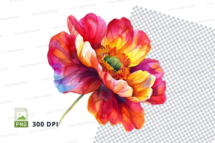 Purple Flower Clipart Image 4