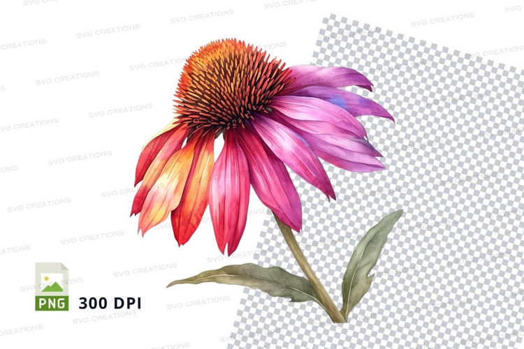 Purple Flower Clipart Image 24