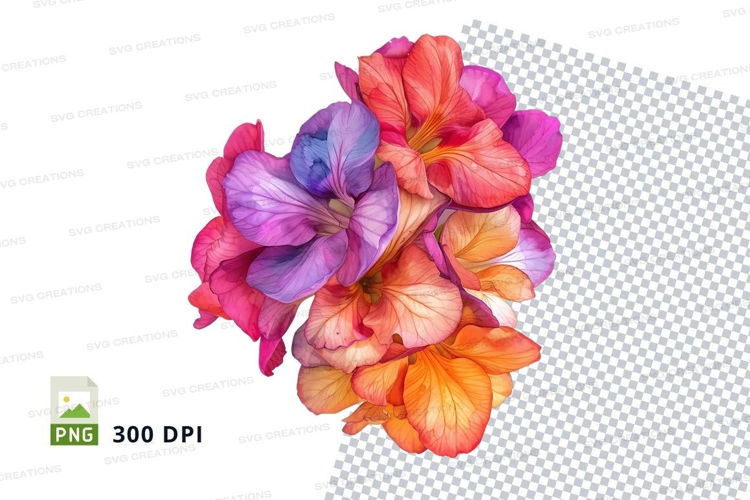 Transparent Background Flower Clipart Image 18