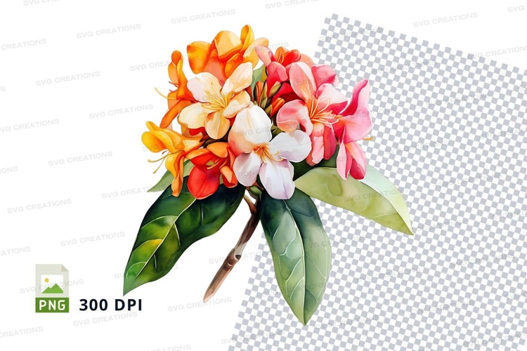 Tropical Flowers Clipart Image 21