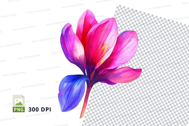 Purple Flower Clipart Image 13