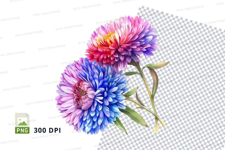 Purple Flowers Clipart Image 14