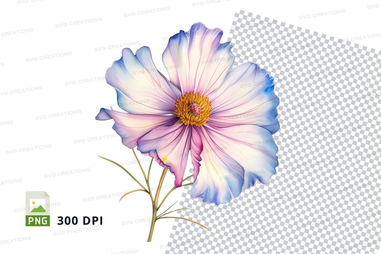 Delicate blue and purple flower