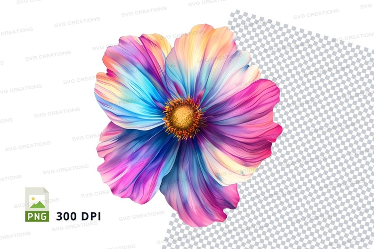 Colorful flower clipart png