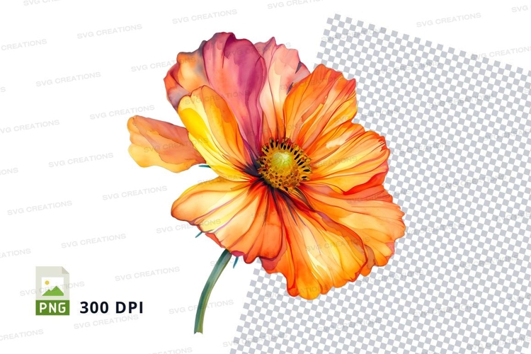 Purple Flower Clipart Image 8