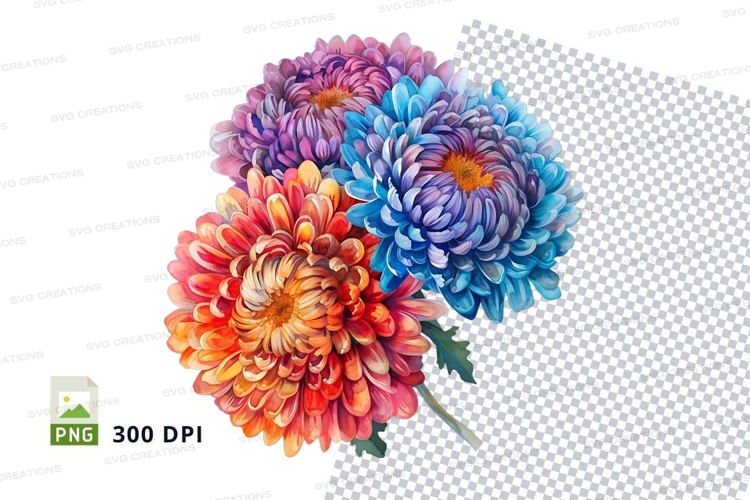 Purple Flowers Clipart Image 5