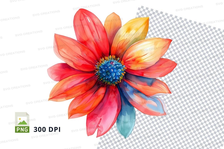 Blue Flower Clipart Image 18